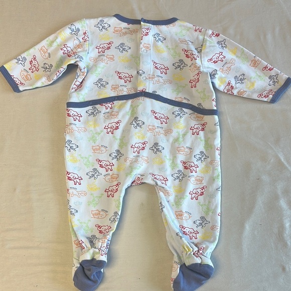 Kenzo Kids - Red and Blue Footies One Piece - Picture 2 of 4